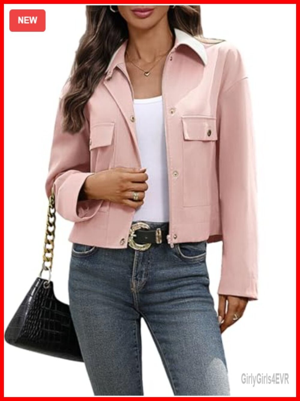Women's Casual Zip up Long Sleeve Barn Jacket with Pockets